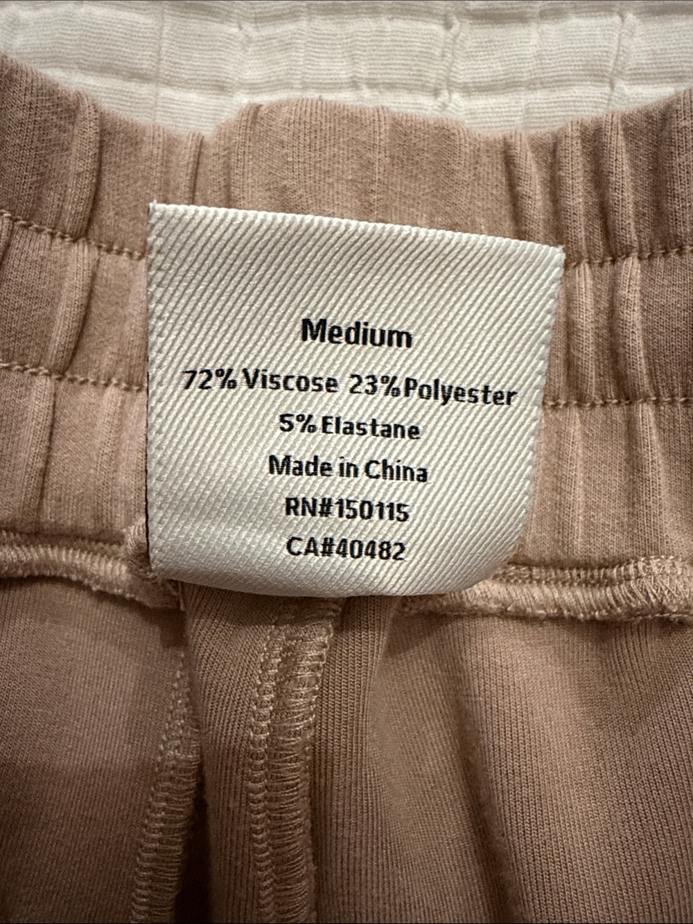 Varley Keely High rise short 4 inch size medium in a beige mocha color - Picture 6 of 15